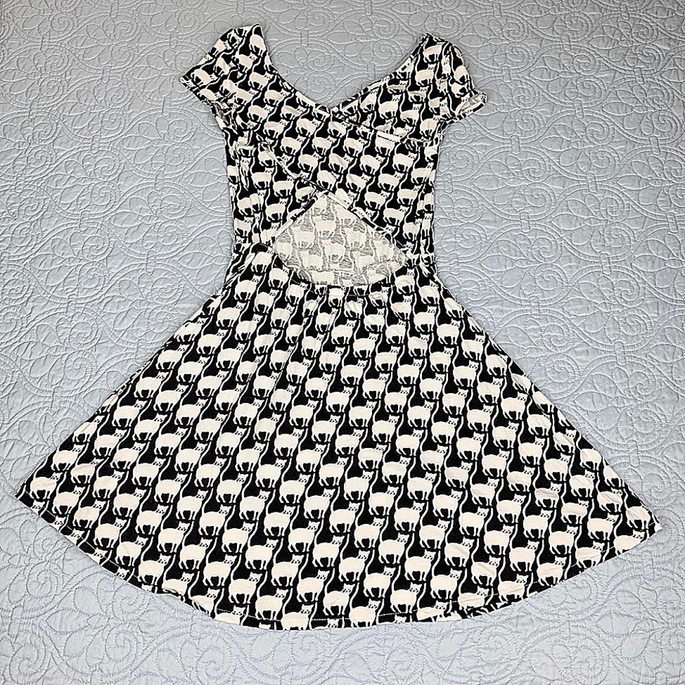 Cute skater style cat dress